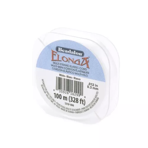 Filo elastico Elonga 0,3 mm - Multi-filo - Bianco x100m