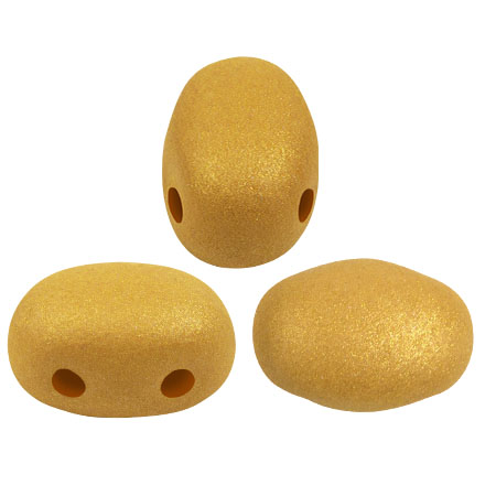 Perle di vetro Samos® by Puca® 7x5 mm - Trendy Mustard Mat x10g