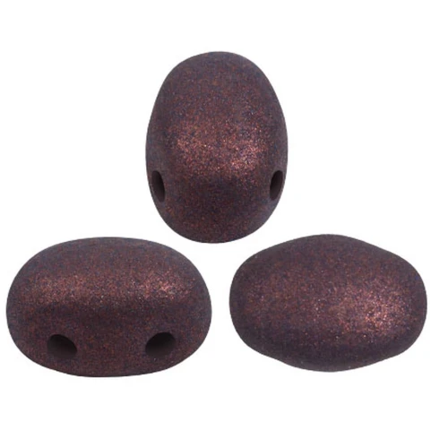 Perle di vetro Samos® by Puca® 7x5 mm - Trendy Plum Mat x10g