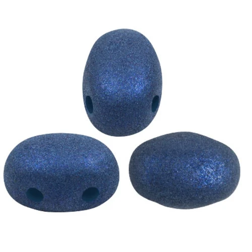 Perle di vetro Samos® by Puca® 7x5 mm - Trendy Royal Blue Mat x10g