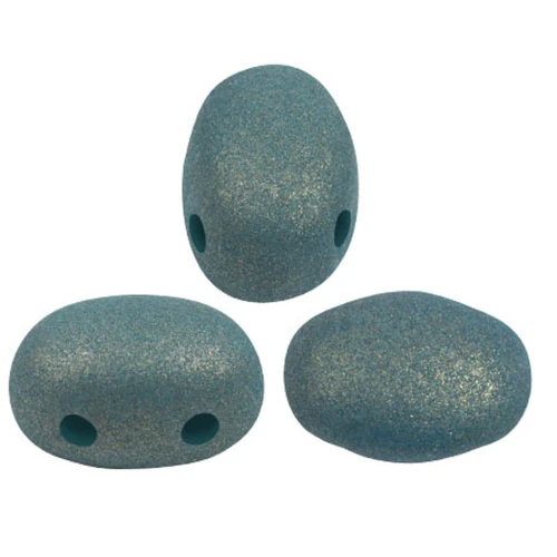 Perle di vetro Samos® by Puca® 7x5 mm - Trendy Persian Blue Mat x10g