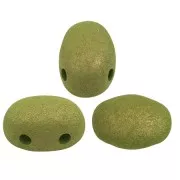 Perle di vetro Samos® by Puca® 7x5 mm - Trendy Light Olive Mat x10g