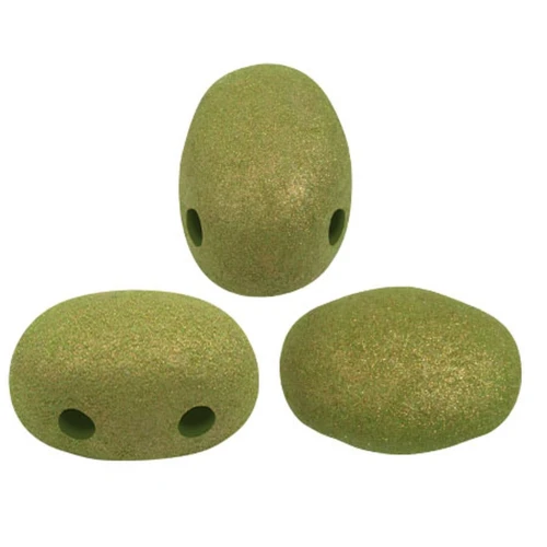 Perle di vetro Samos® by Puca® 7x5 mm - Trendy Light Olive Mat x10g