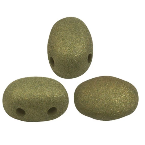 Perle di vetro Samos® by Puca® 7x5 mm - Trendy Olive Mat x10g