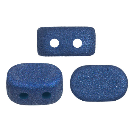 Perle di vetro Lipsi® di Puca® 4x6 mm - Trendy Royal Blue Mat x10g