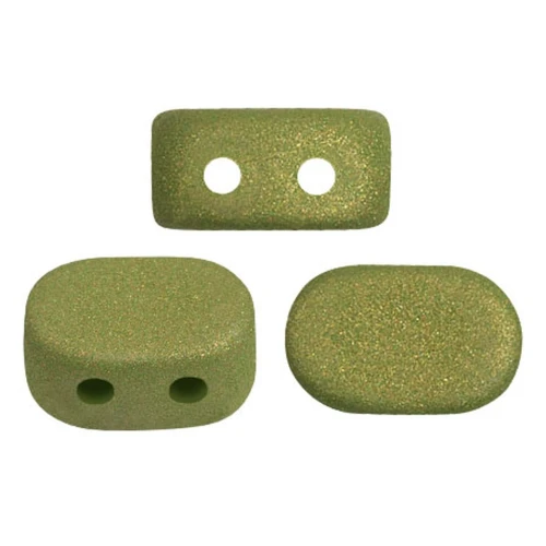 Perle di vetro Lipsi® di Puca® 4x6 mm - Trendy Light Olive Mat x10g
