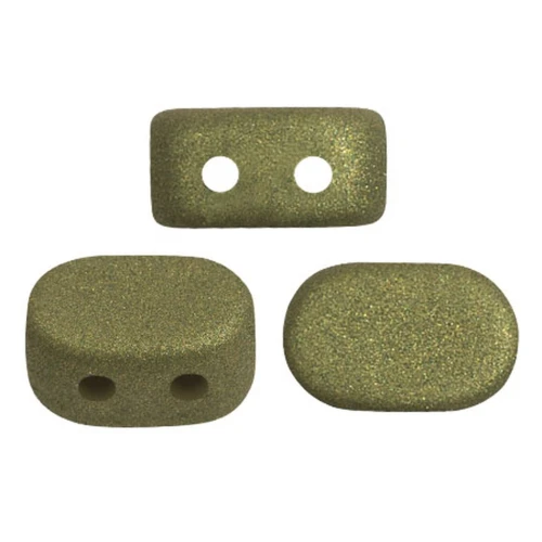 Perle di vetro Lipsi® di Puca® 4x6 mm - Trendy Olive Mat x10g