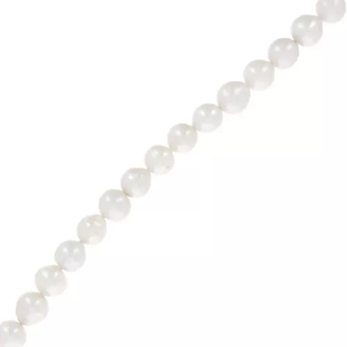 Perle d'acqua dolce rotonde irregolari 9,5 mm - Grado AA Bianco x4