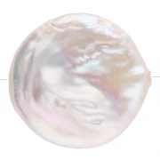 Perla d'acqua dolce irregolare - forma rotonda da 20 mm - Grado AA+ Bianco x1