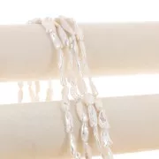 Perla d'acqua dolce irregolare Biwa da 19 mm a 22 mm - Grado AA Bianco x1