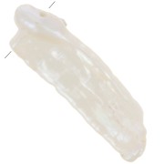 Perle irregolari d'acqua dolce Biwa da 17 mm a 22 mm - Grado AA Bianco x6