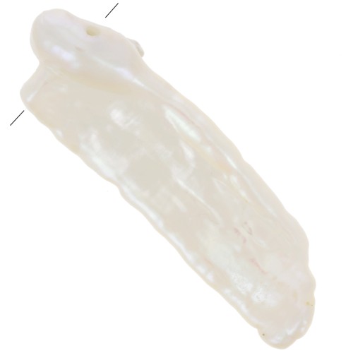 Perle irregolari d'acqua dolce Biwa da 17 mm a 22 mm - Grado AA Bianco x6