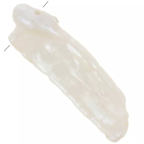 Perle irregolari d'acqua dolce Biwa da 17 mm a 22 mm - Grado AA Bianco x6