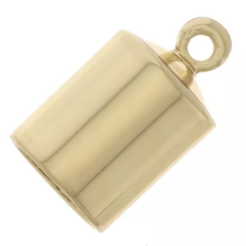 Estremità cilindriche 6 mm Oro x4