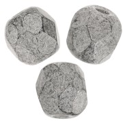 Sfaccettature 3 mm Jet Argento Antico x50|raw }}