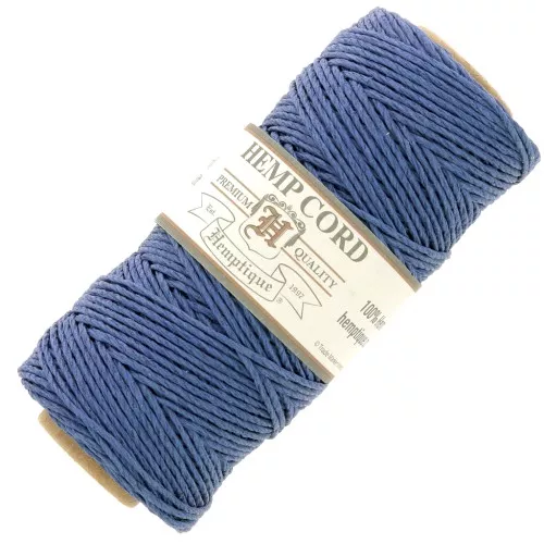 Rocchetto da 62 metri di corda Hemp Cord 1,1 mm - Blu scuro