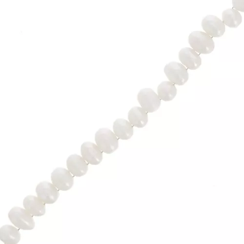 Perle d'acqua dolce gocce irregolari 10x8 mm - Grado A Bianco x6