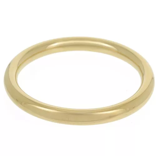 Bracciale a fascia liscia da 65 mm - acciaio inossidabile dorato 304L x1