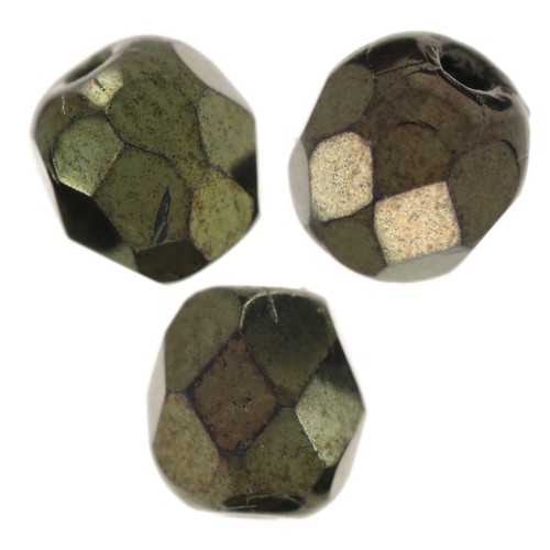 Sfaccettate mm. 4 Jet Red Luster x50