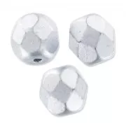 Sfaccettate mm 6 Silver Mat x25