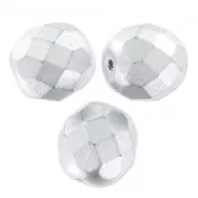 Sfaccettate mm 8 Silver Mat x20