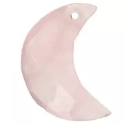 Pietra semipreziosa sfaccettata 20x14 mm - Quarzo rosa x1