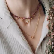 Perlina rondelle da 8 mm con ossido di zirconio - Dorato con oro fino - Verde x1