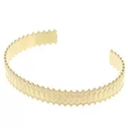 Bracciale regolabile effetto pizzo 11x160mm in acciaio inossidabile 304L dorato x1