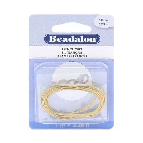 French Wire 0,70 mm - Dorato x1m