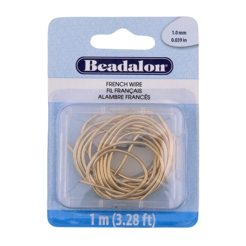 French Wire 1 mm - Dorato x1m
