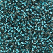 Toho Aiko 11/0 1,6 mm TA0127BD - Transparent Teal Silver Lined x4g