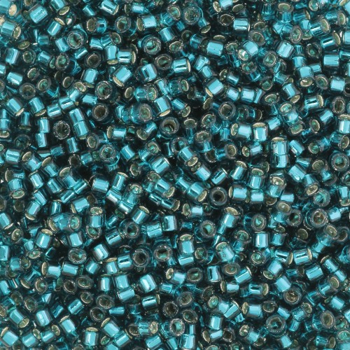 Toho Aiko 11/0 1,6 mm TA0127BD - Transparent Teal Silver Lined x4g