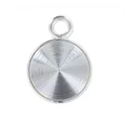 Castone pendente da incollare PureCrystal 1122 mm. 8 argento