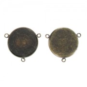 Castone Eco separatore 3 anelli retro piatto mm. 20 bronzo|raw }}