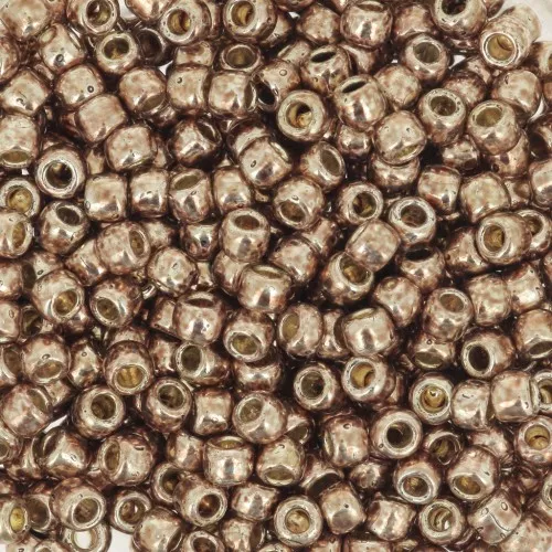 Rocaille Toho 8/0 TO8RPF593 - PF Almond Galvanized x8g