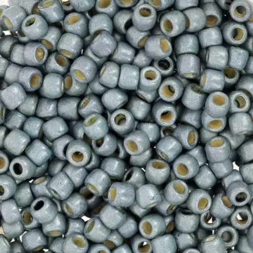 Rocaille Toho 8/0 TO8RPF565F - PF Blue Slate Galvanized Frosted x8g