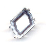 Castone PureCrystal 4739 Cosmic mm. 14x11 argento