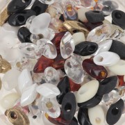 Mix Long Magatama Miyuki 4x7 mm LMA-MIX07 - Granite x10g|raw }}