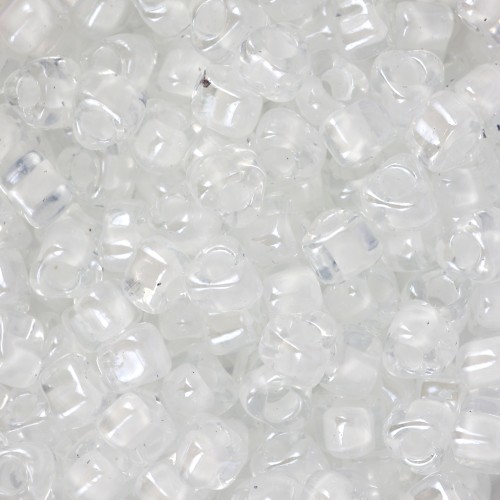 Miyuki 5/0 triangle TR5-1104 - White Lined Crystal x8g