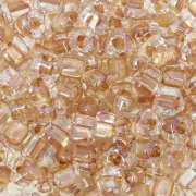 Miyuki 5/0 triangle TR5-1522 - Sparkling Honey Beige Lined Crystal x8g