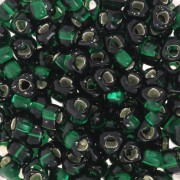 Miyuki 5/0 triangle TR5-1806 - Dark Green Silver Lined x8g