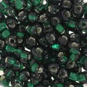 Miyuki 5/0 triangle TR5-1806 - Dark Green Silver Lined x8g