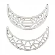 Pendente per collana torque 64x19/64x17 mm Placcatura Argento Antico x2