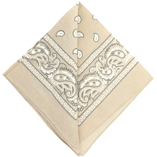 Bandana 100% cotone - Cashmere - Beige x1