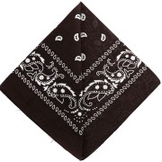 Bandana 100% cotone - Cashmere - Marrone scuro x1