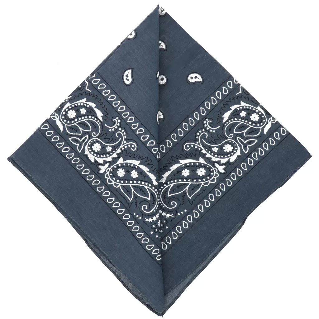 Bandana Nera Tessago 100% Cotone - 70x70 Cm, Made In Italy - Foto 2