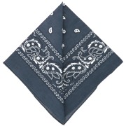 Bandana 100% cotone - Cashmere - Grigio scuro x1|raw }}