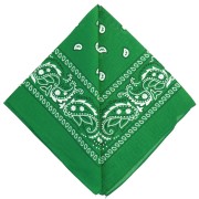 Bandana 100% cotone - Cashmere - Verde scuro x1|raw }}