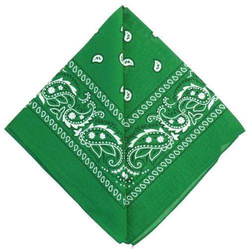 Bandana 100% cotone - Cashmere - Verde scuro x1