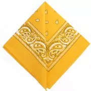 Giallo - Bandana 100% coton - motif Cachemire - Jaune foncé x1 Bandana 100% coton - motif Cachemire - Jaune foncé x1